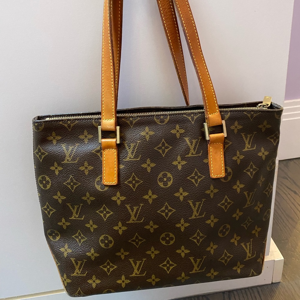 LOUIS VUITTON Cabas Piano monogram double strap tote